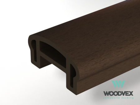 Перила верхнее для ограждений Woodvex 100х50х3000 Венге